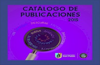 Catalogo de publicaciones 2015