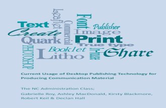 Desktop Publishing Usage and Technology Booklet