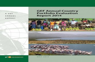 GEF Annual Country Portfolio Evaluation Report 2014
