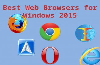 Best web browsers for windows 2015