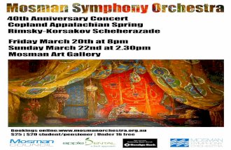 Mosman Symphony Orchestra: Scheherazade