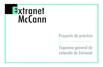 Esquema extranet McCann