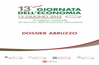 Dossier abruzzo - XIII Giornata dell'Economia 2015