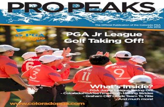 Colorado PGA July 2015 Pro Peaks Newsletter