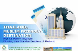 Thailand muslim friendly destination dr pakorn priyakorn
