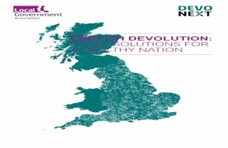 English Devolution: Local solutions for a healthy nation