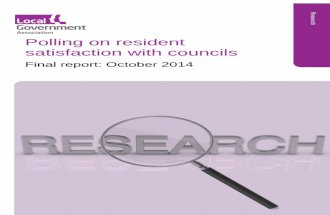 Polling on resident satisfaction with councils