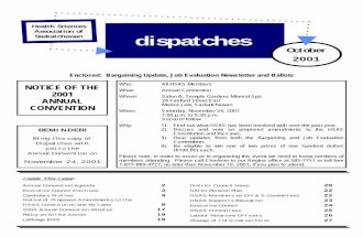Dispatches October 2001