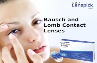 About Bausch and Lomb Contact Lenses