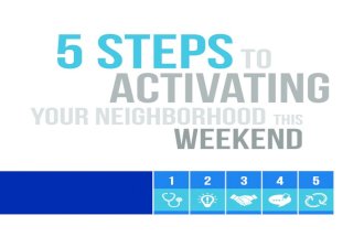 5 steps to activating your neighborhood