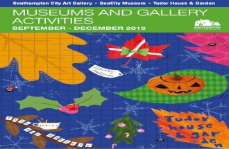 Southampton Museums & Gallery: Exhibitions & Activities Autumn 2015
