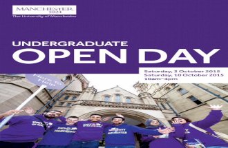 The University of Manchester: Undergraduate Open Day