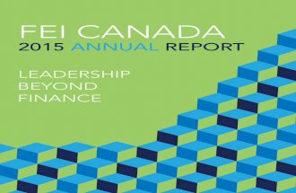 FEI Canada 2015 annual report