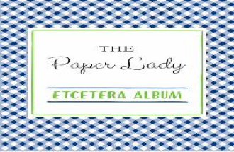 The Paper Lady Etc Album