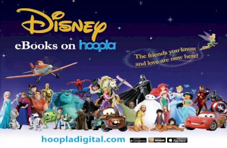Disney ebooks on hoopla Flyer