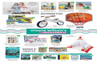 Moore Wilson's Toys Summer 2015