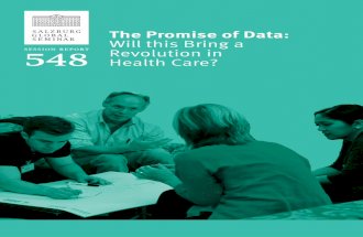 The Promise of Data: Will this Bring a Revolution in Health Care?