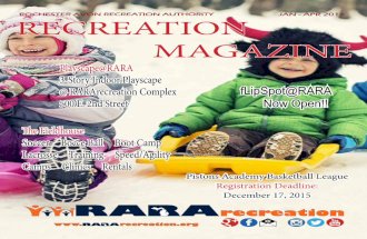 RARArecreation Magazine: January - April 2016