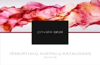 Private Label išskirtinių kvepalų katalogas
