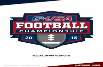 2015 C-USA Football Championship Social Media Strategy