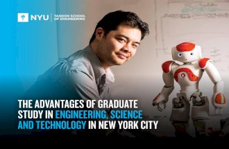 The Advantages of Graduate Study in Engineering, Science and Technology in New York City