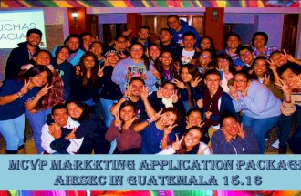 MCVP MKT Application Booklet AIESEC Guatemala 2016.1
