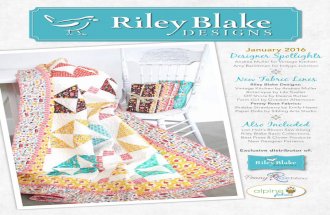 Riley Blake Designs January 2016 Consumer Mailer