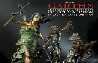 February 5, 2016 Eclectic Auction brochure: Garth's