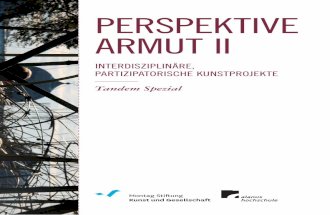 Perspektive Armut II. Interdisziplinäre, partizipatorische Kunstprojekte