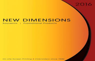 New Dimensions Promotional Catalog