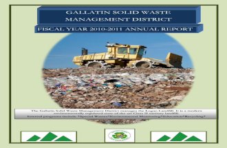 GSWMD Annual Report FY11