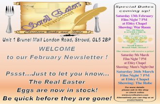 Scroll Eaters Newsletter February 2016
