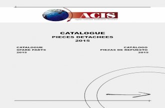 ACIS - Catalogue Pièces détachées 2015  / 2015 Spare parts Catalog