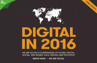 Digital, Social & Mobile in 2016 survey. Part1