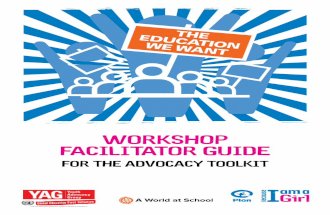 Workshop Facilitator Guide for The Advocacy Toolkit