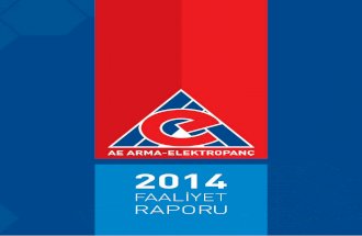 AE Arma-Elektropanç 2014 Faaliyet Raporu