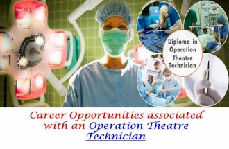 Career Opportunities associated with an Operation Theatre Technician