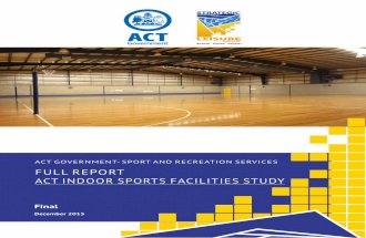 ACT Indoor Sports Facilities Study - Full Report