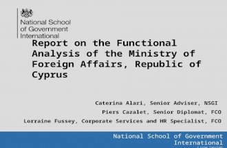 Ministry of Foreign Affairs-Presentation