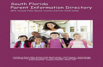 Palm Beach County Parent Information Directory 2015-2016