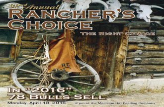 Rancher's Choice Bull Sale 2016