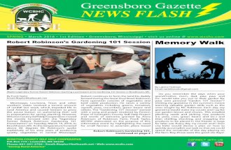 Greensboro gazette news flash 1st edition march 2016