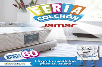 Catálogo Jamar Feria del Colchón 2016 Cartagena y Santa Marta.