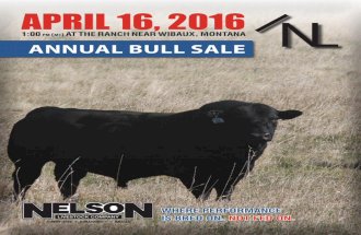 Nelson Livestock Company 2016 Annual Bull Sale