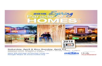 2016 Spring Parade of Homes