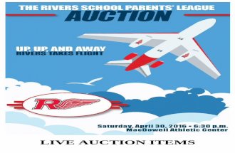2016 Rivers School Parents' League Auction -  Live Auction Items