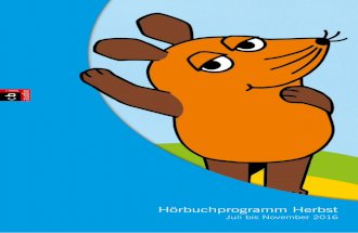 cbj audio Hörbuchprogramm Herbst 2016