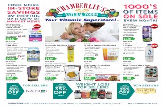 Chamberlin's May 2016 Sales Flyer