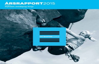 Antidoping Norge - årsrapport 2015