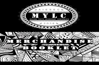 MERCHANDISE BOOKLET AIESEC MYLC16